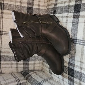 NWT Torrid Brown Double Strap Moto Boots